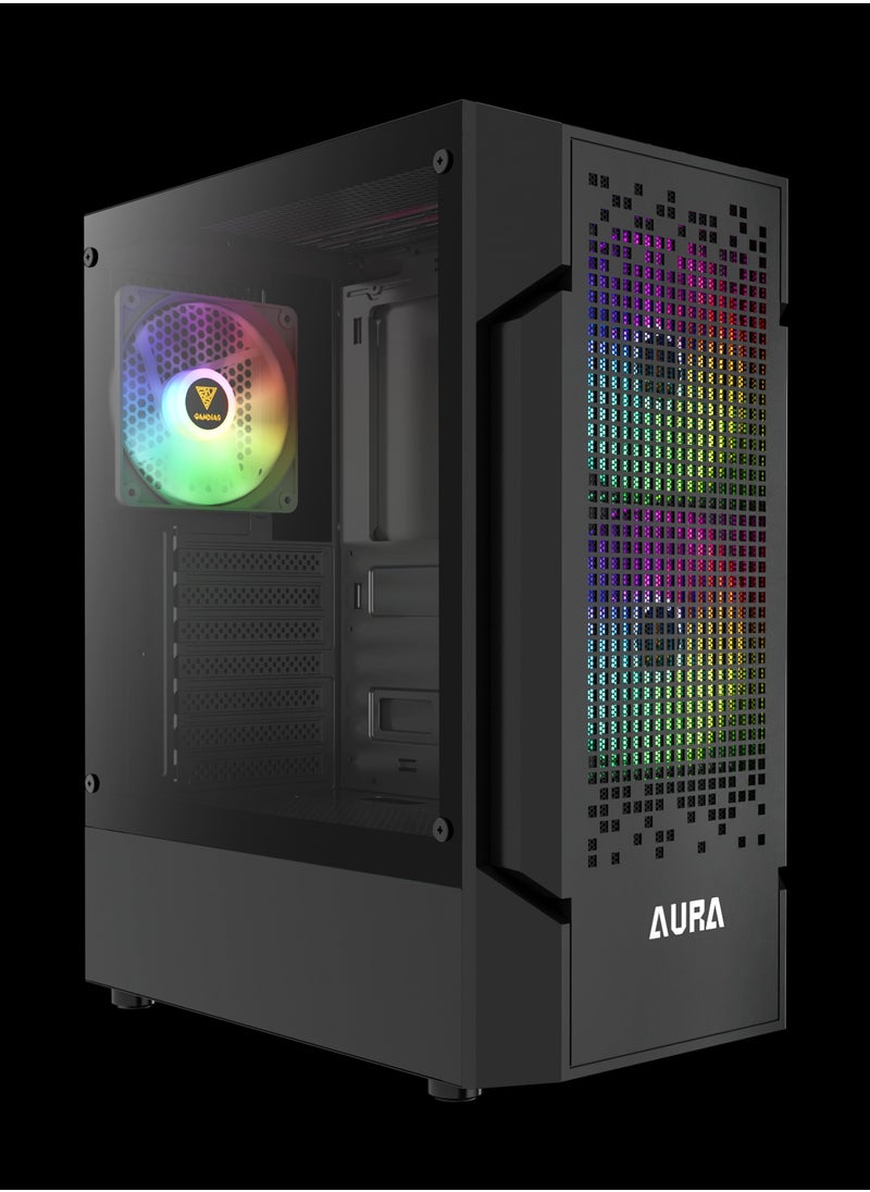 GAMDIAS AURA GC7 ARGB COMPACT MESH ARGB MID-TOWER CASE  - Image 2
