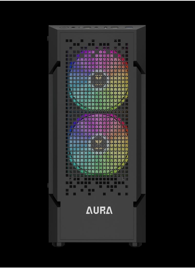 GAMDIAS AURA GC7 ARGB COMPACT MESH ARGB MID-TOWER CASE  - Image 4