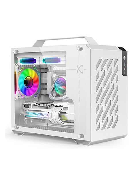 PORTABLE MICRO BUDGET GAMING OR WORKSTATION DESKTOP PC WHITE : RYZEN 5 PROCESSOR | GTX 1650 4GB GRAPHICS | 16GB RAM | 1TB NVME/SSD | Windows