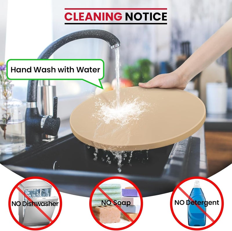 Unicook 16 Inch Round Pizza Stone, Heavy Duty Cordierite Bread Baking Stone for Oven and Grill, Thermal Shock Resistant, Ideal for Baking Crisp Crust Pizza, Bread and More, Includes Scraper - Image 5