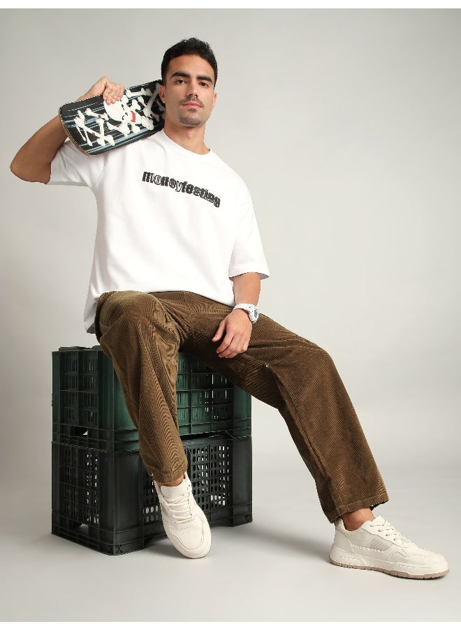 Beyoung Brown Oversize Corduroy Cargo Pants  - Image 5