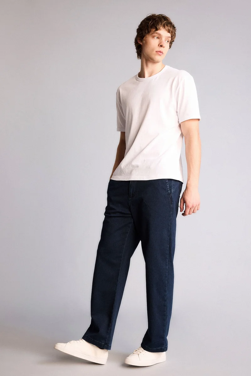 ديفاكتو Soft Textured Wide Leg Jeans