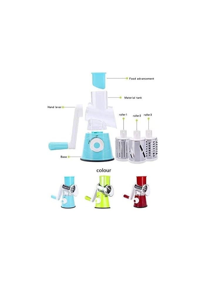 قطّاعة خضار ومبشرة دوّارة متعددة الوظائف متعدد الألوان - Image 2