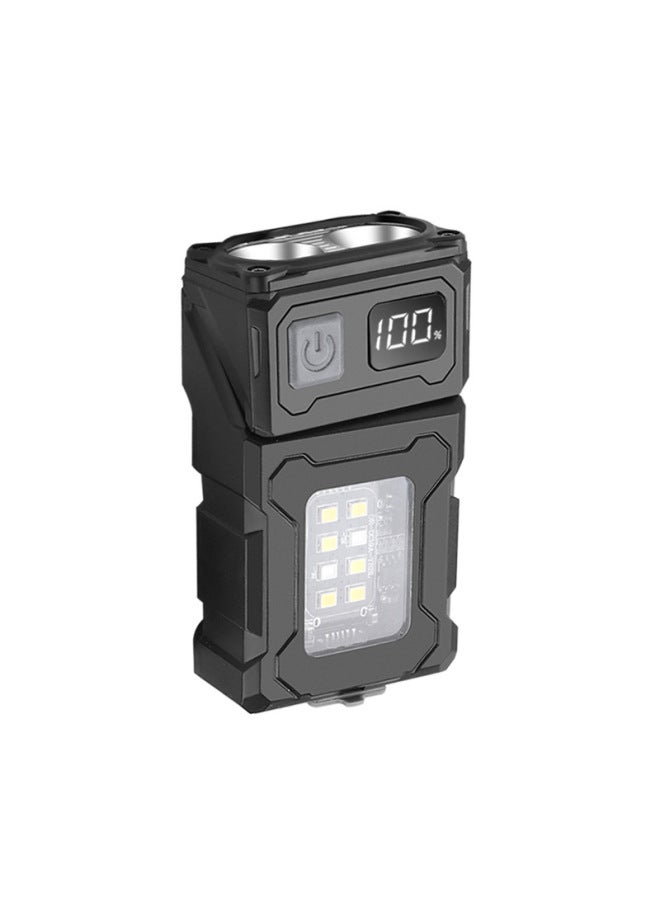 COB LED Digital Display Strong Light Working Lamp 180 ° Rotating Magnetic Attraction Expenditure Output Warning Emergency Lamp-Color:T280-multifunctional Work Light + USB Data Cable  - Image 1