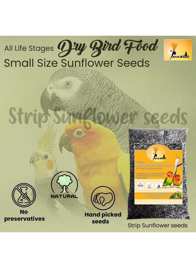 Parrots Wizard All Life Stages Dry Bird Food Small Size Sunflower Seeds for Bird 900 G,Pack of 1 - Image 5