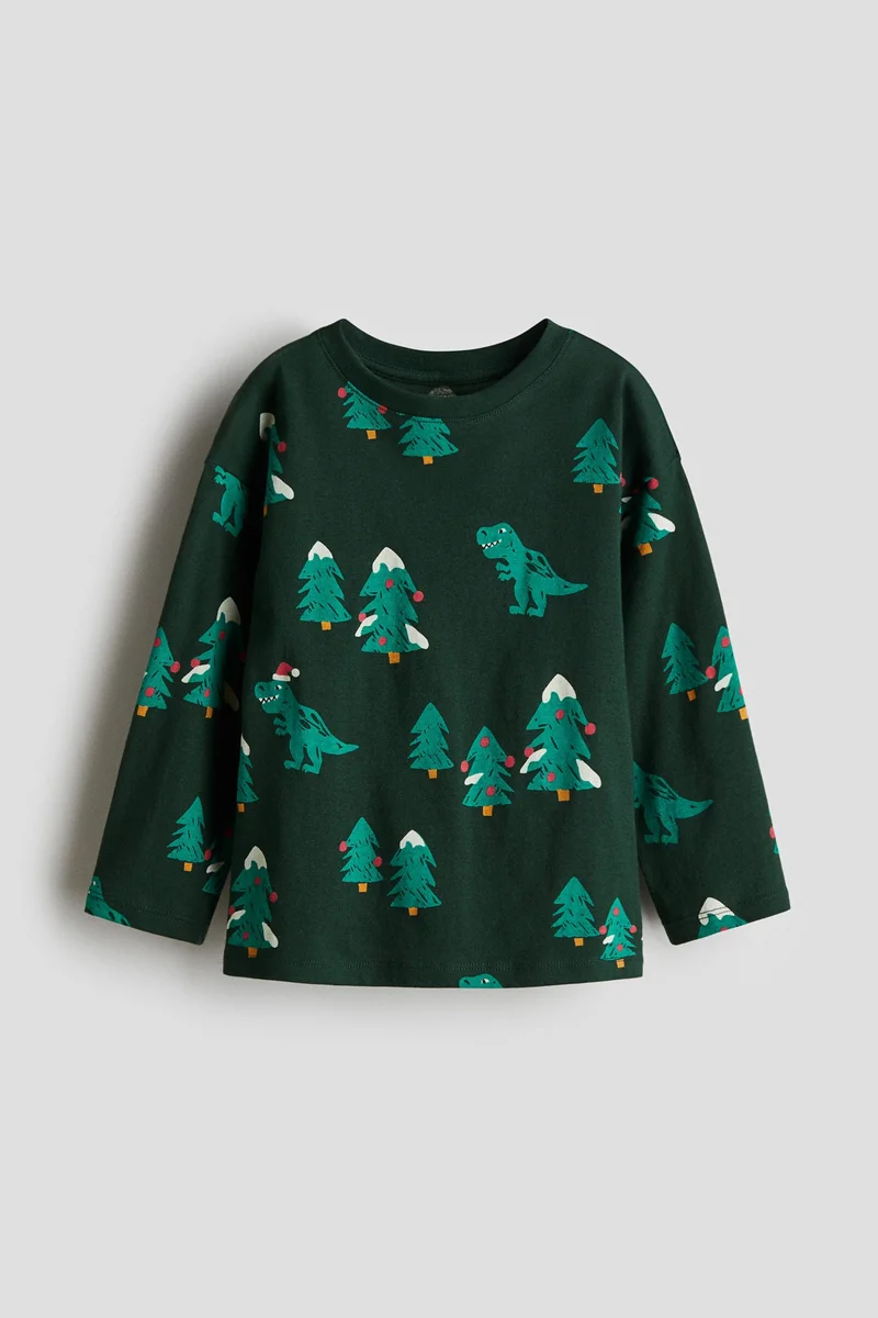 H&M Motif-detail cotton T-shirt