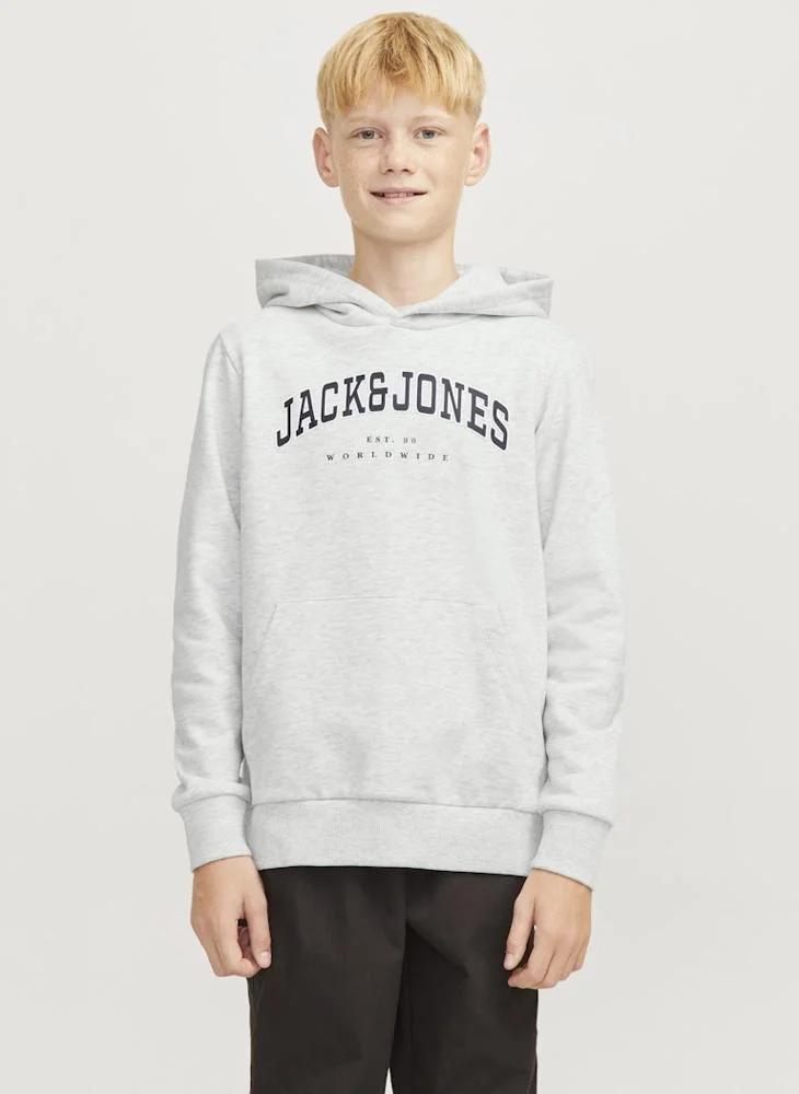 جاك وجونز جونيور Kids Jjecaleb Varsity Hoodie
