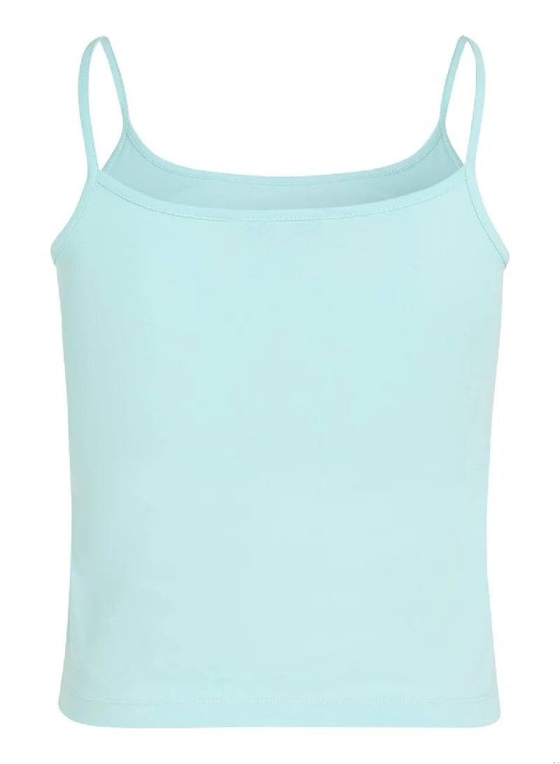 Calvin Klein Jeans Women's Slim Monogram Cami Top -  cotton stretch jersey, Blue