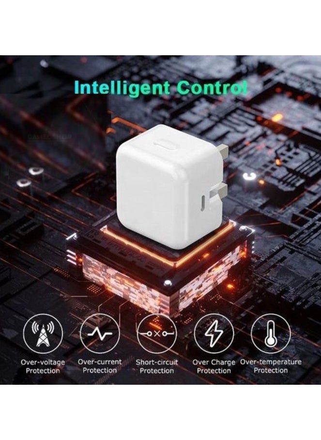 PRIMO PLUS - USB-C Power Adapter With Type-C To Lightning Cable 20W White - Image 1