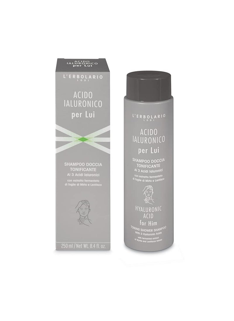 L'Erbolario LErbolario Hyaluronic Acid for Him Toning Shower Shampoo for Men  84 oz Shampoo 