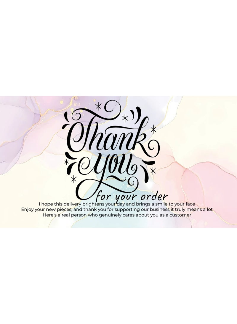 طقم كروت شكر فاخرة – 100 كارت ممتاز – مقاس 5×9 سم – جودة طباعة عالية - Image 1