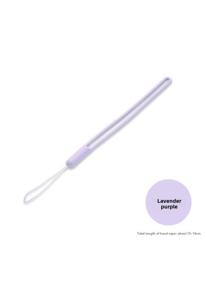 Loquat Silicone Lanyard Liquid Wrist Lanyard Creative Speaker U Disk Fan Short Hanging Rope Internet Popular Silicone Mobile Phone Lanyard-Specifications Support Image Upload:GLD-SL061-11 d Clothes Purple  - Image 1