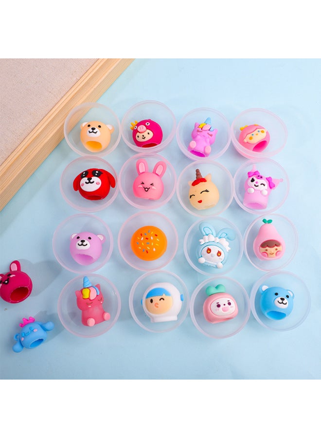 4.5cm Transparent Gashapon Altman Cartoon Doll Children's Toy Altman Gashapon 2 Yuan 45mm Gashapon Machine-Color:Lip Gloss Cap 45mm Gashapon Mixed Hair-Specifications:45mm Gashapon Mixed Hair - Image 1