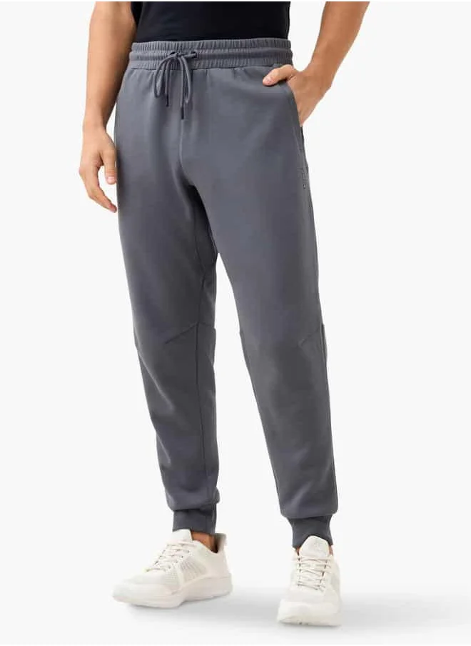 ADOT by Splash Panelled Joggers with Drawstring Closure and Pockets