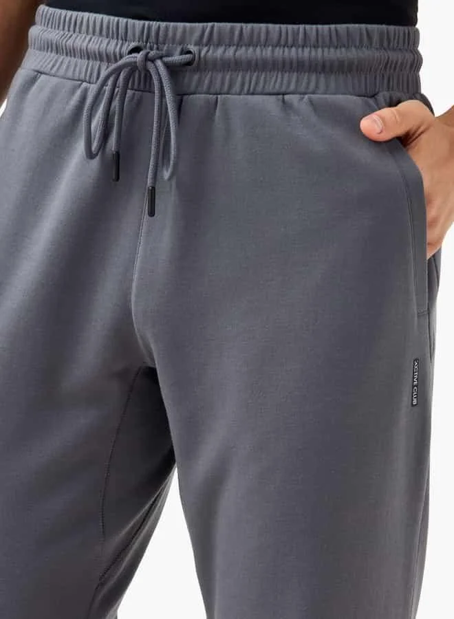 ADOT by Splash Panelled Joggers with Drawstring Closure and Pockets