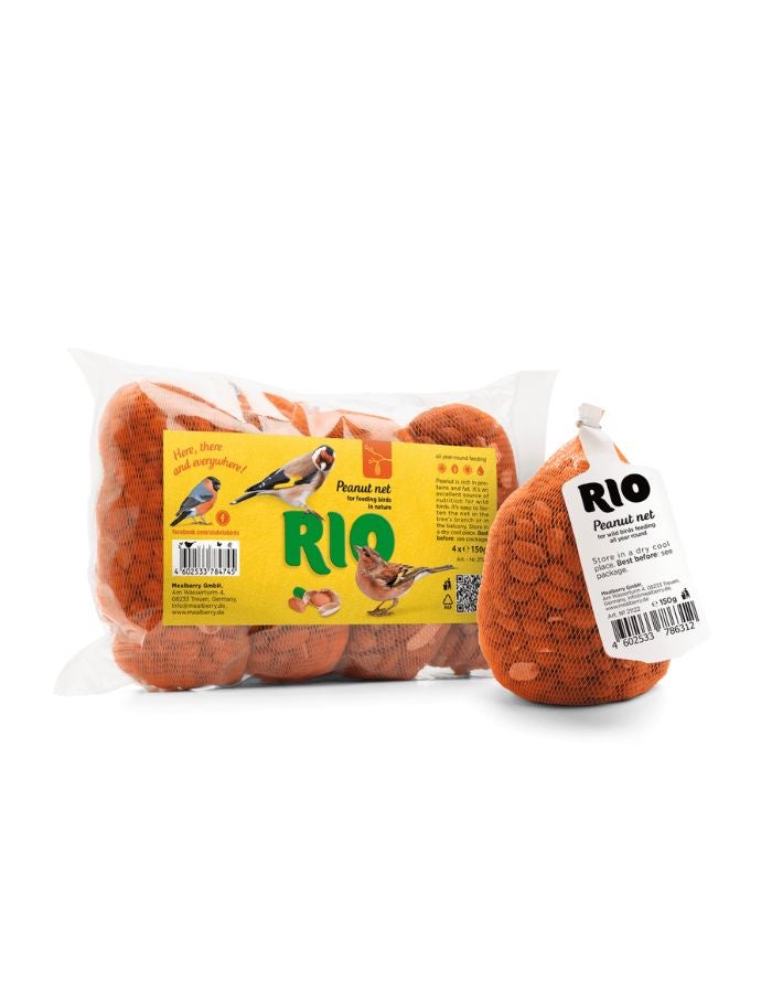 RIO Peanut Net for Feeding Wild Birds – High-Energy Nut Treat 150g