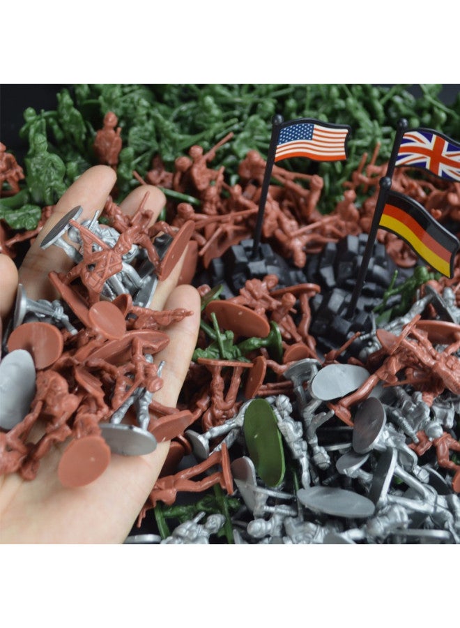 RAINBOW TOYFROG RAINBOW TOYFROG Army Men Play Bucket-Soldiers of WWII-Over 300 Piece Set  - Image 2