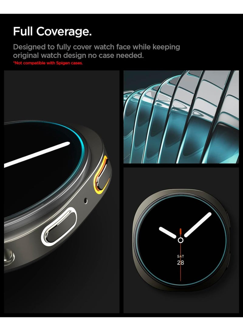 Spigen GLAStR EZ-Fit Samsung Galaxy Watch 8 (40mm) Screen Protector [2 PACK] Tempered Glass with Auto Align Install Kit - Image 3
