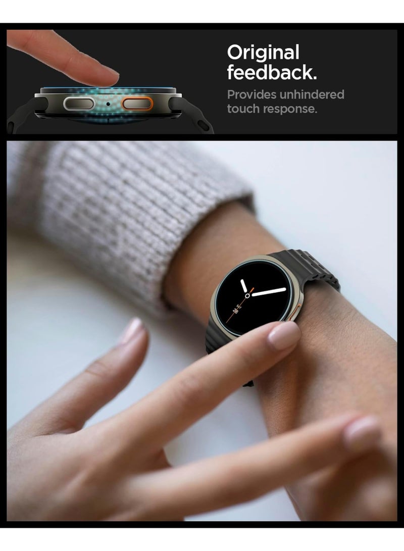 Spigen GLAStR EZ-Fit Samsung Galaxy Watch 8 (40mm) Screen Protector [2 PACK] Tempered Glass with Auto Align Install Kit - Image 4