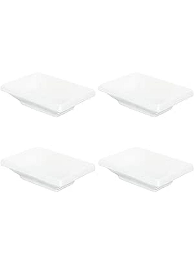 Japanese Style Ceramic Sauce Dish Set 4pcs 3 Inch Sushi Soy Vinegar Container - Image 1