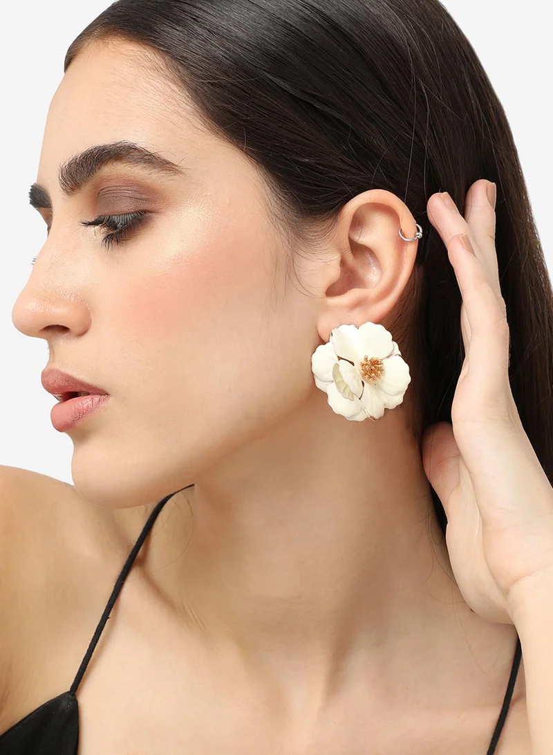 سوهي مطلية بالذهب مصمم الطرف انخفاض القرط