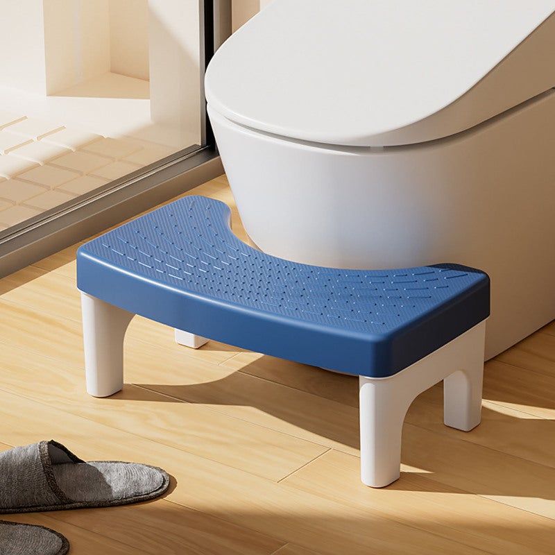 Toilet Stool Navy Blue: Non Slip Texture & Enlarged Anti Slip Pads - Heavy Duty Stable Squatting Toilet Stool for Home Bathrooms, Adults and Kids - Image 5