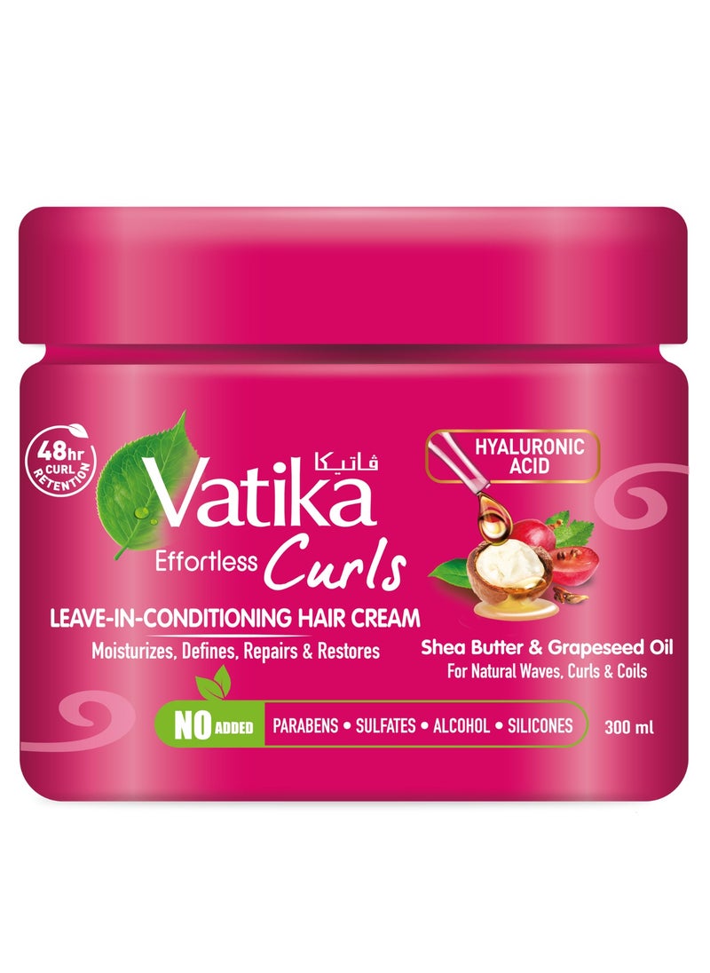 Curls Leave-In-Conditioning Cream 300ml | With Shea Butter, Grapeseed Oil & Hyaluronic Acid | 48-hour Curl Retention | Moisturizes, Defines, Repairs & Restores for Natural Waves, Curls & Coils | No Added Paraben, Sulfate, Silicone, Alcohol - pzsku/ZC61975EE10A6C7055ACFZ/45/_/1735630332/b11b29d3-d767-4502-84f7-1403873f6e13