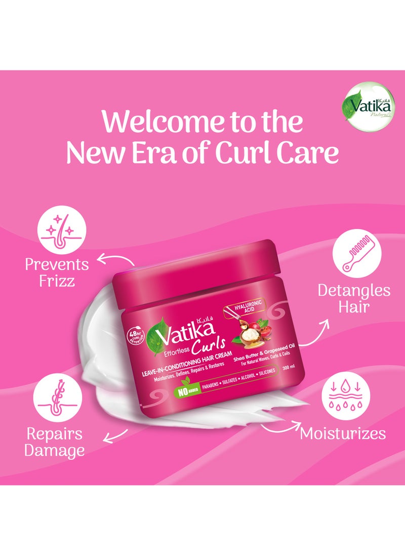 Curls Leave-In-Conditioning Cream 300ml | With Shea Butter, Grapeseed Oil & Hyaluronic Acid | 48-hour Curl Retention | Moisturizes, Defines, Repairs & Restores for Natural Waves, Curls & Coils | No Added Paraben, Sulfate, Silicone, Alcohol - pzsku/ZC61975EE10A6C7055ACFZ/45/_/1735630423/b4456e7b-2d92-4b25-b78f-e7071c04c2a7