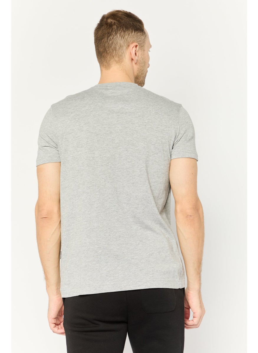 Plein Sport - Men Sportswear Fit Short Sleeve Outdoor T-Shirt, Grey - Image 1