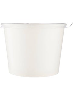 Hotpack Disposable Paper Soup Bowl for Food Storage Take-Outs, Or To-Go Lunch, 400ml, 5 Pieces