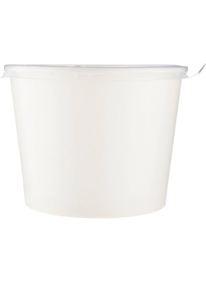Hotpack - Hotpack Disposable Paper Soup Bowl for Food Storage Take-Outs, Or To-Go Lunch, 400ml, 5 Pieces - Image 1