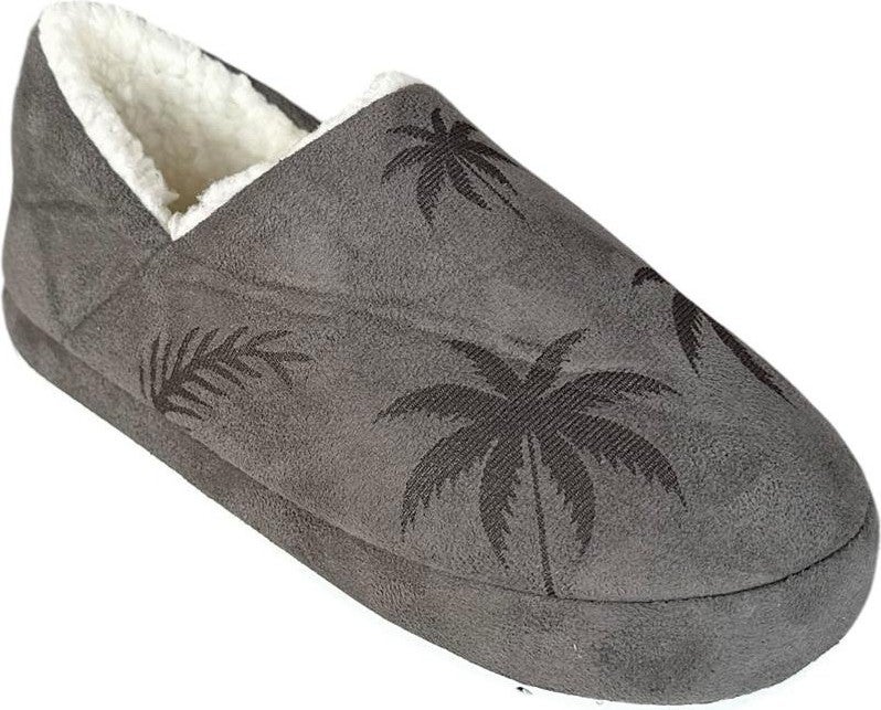 Liger Ultra Light Palm Patterned Wool Home Shoes Women's Slippers Smoke - Image 2