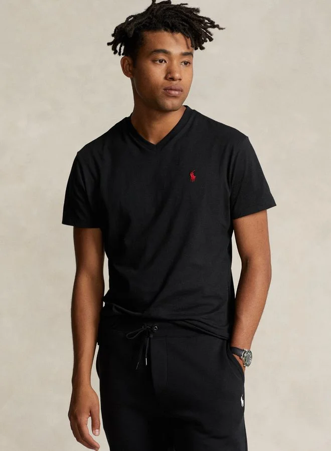 POLO RALPH LAUREN Classic Fit Jersey V-Neck T-Shirt