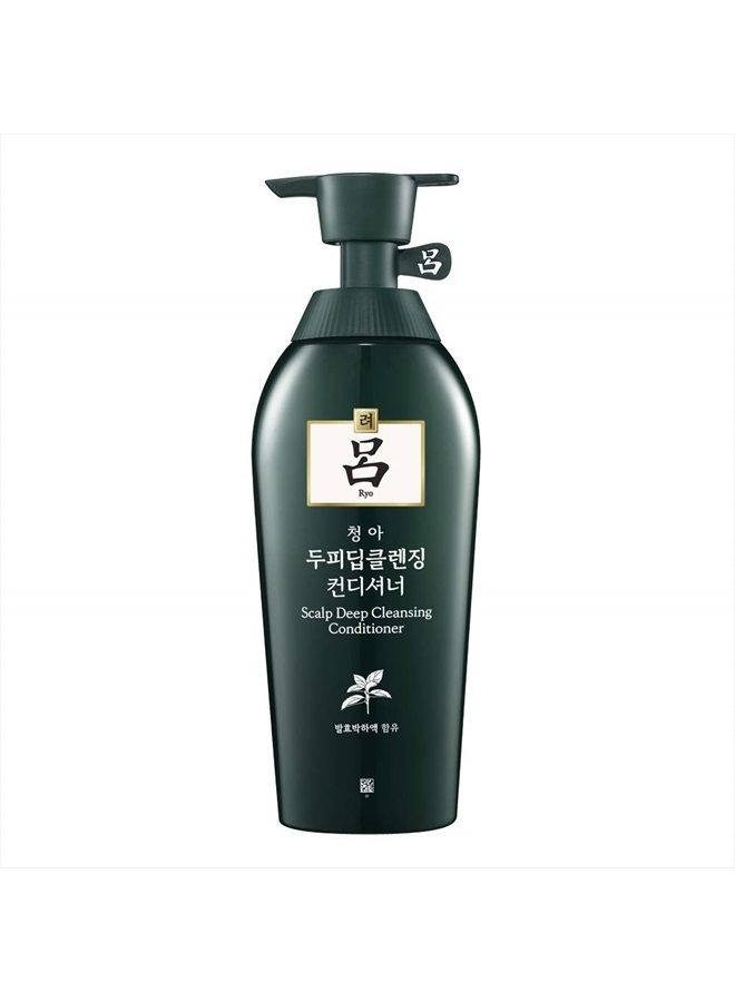 Ryo Scalp Deep Cleansing & Cooling Conditioner 500ml (16.9oz) Excess sebum care, For smelly scalp, Fermented mint and other natural ingredients, Anti- Dandruff treatment - Image 1