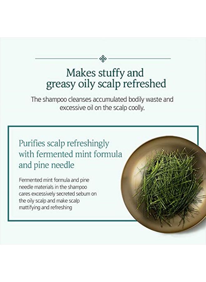 Ryo Scalp Deep Cleansing & Cooling Conditioner 500ml (16.9oz) Excess sebum care, For smelly scalp, Fermented mint and other natural ingredients, Anti- Dandruff treatment - Image 5