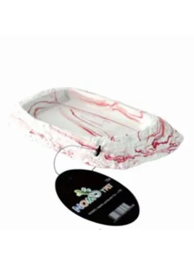 Environmental Resin Bowl Pink Lines