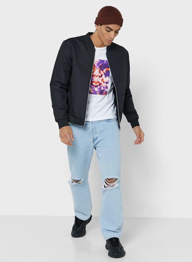 Seventy Five Quilted Bomber Jacket