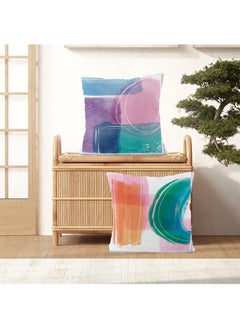 FASHION HOME مجموعة من 4 أغطية وسائد مزخرفة لديكور غرفة المعيشة والحديقة الخارجية  - Image 4