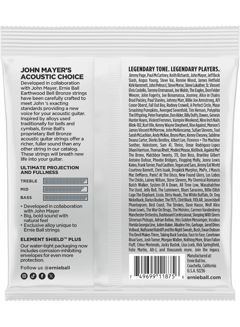 Ernie Ball P02348 Earthwood Acoustic Guitar Strings – 80/20 Bronze, Light Gauge - Image 2