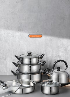 Sharpdo 6-Piece Stainless Steel Cookware Set Non-Stick Cookware Cookware  - Image 2