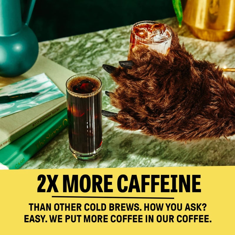 Wandering Bear Straight Black Organic Cold Brew Coffee On Tap, Iced Coffee Drink - Extra Strong, Bold, Smooth, No Sugar Added, Shelf-Stable, Ready to Drink, 100% Organic - 128 fl oz (1 gallon) - Image 3