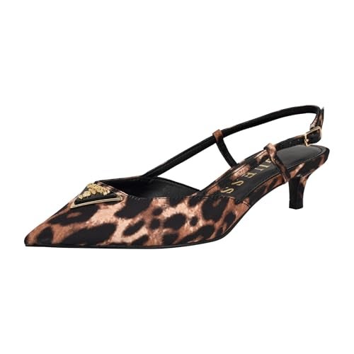 GUESS حذاء جيس للنساء JESSON بكعب صغير، طباعة الفهد 210، 6 - Image 3