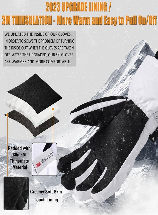 HOIHOO Ski Gloves, Waterproof Warm 3M Thinsulate Snow Gloves Touchscreen Cold Weather Winter Gloves Snowboard Glove Fits Both Men & Women - Image 5