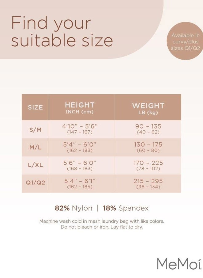 MeMoi Women's 12 Denier Sheer Maternity Pantyhose with Extra Large Waist, Honey, L-XL - Image 4