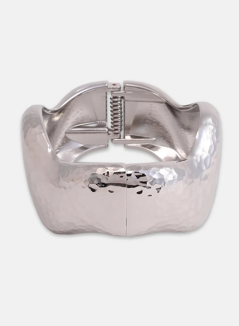 Sohi  Dented-Wave Bangle Artificial Bracelet Jewellery for Women | Best Price UAE