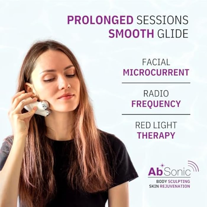 Absonic Glow Anti-Aging Microcurrent Conductive Gel - Serum Enriched with Hyaluronic Acid, Collagen, Niacinamide B3 for Facial, LED, RF & Nuface Devices - 8.5oz Bottle - Made in USA - Image 3