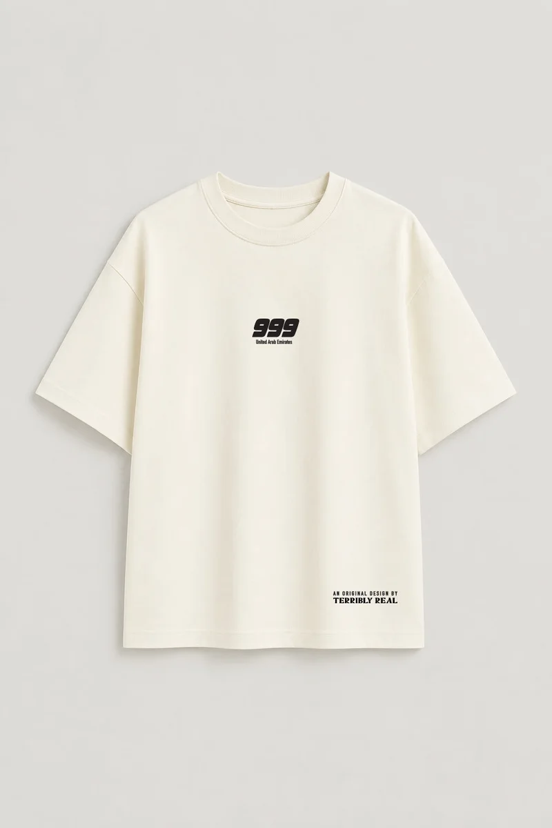 تيربلي ريل 999 Series: Abu Dhabi | Off-White T-Shirt