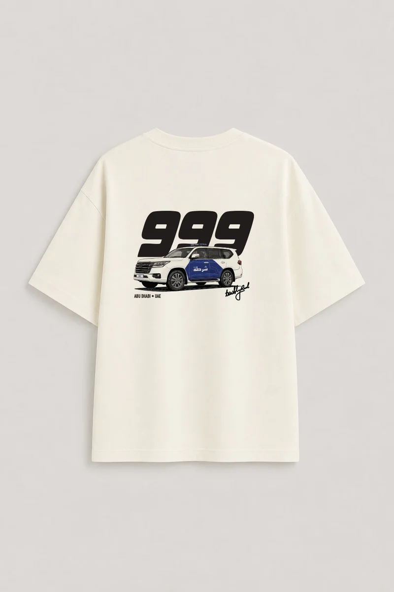 تيربلي ريل 999 Series: Abu Dhabi | Off-White T-Shirt