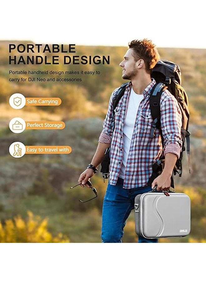General DJI Neo Laptop Carrying Case PU Storage Bag DJI Neo Fly More Combo Accessory Storage Case  - Image 5