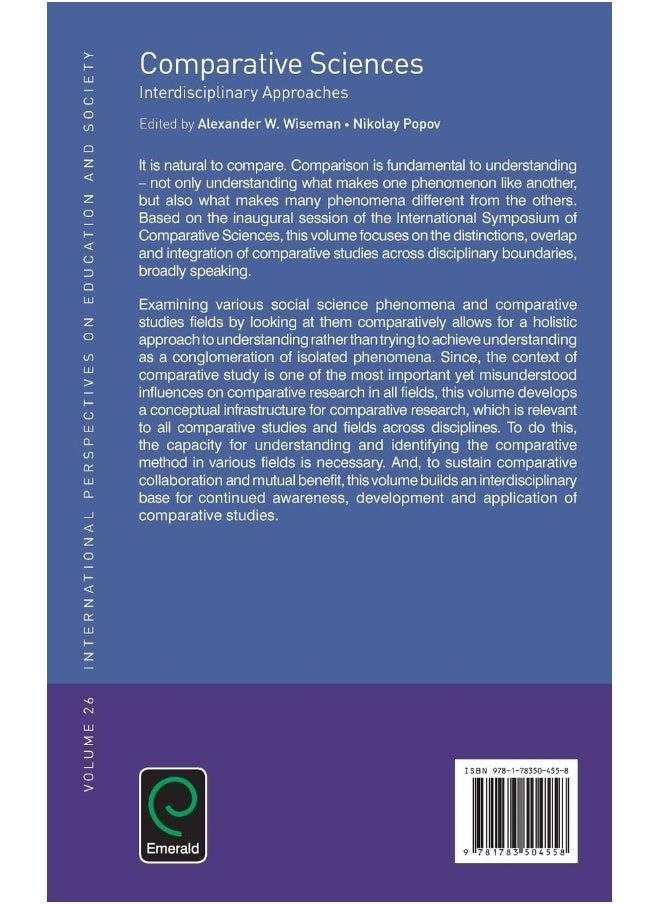 Emerald Group Publishing Comparative Science: Interdisciplinary Approaches
